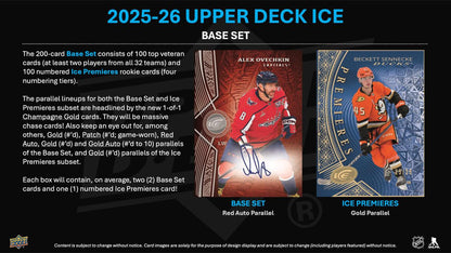 2025/26 Upper Deck Ice Hockey Hobby 16 Box Case