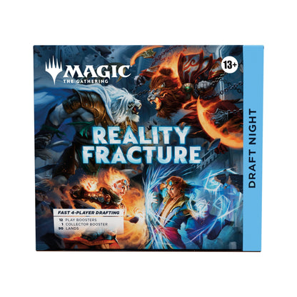 Magic: The Gathering Reality Fracture Draft Night Box for 4 Players with Collector Booster, Pick-Two Draft Party Kit, MTG Trading Card Game (PREORDER - Release Date Oct. 2, 2026)