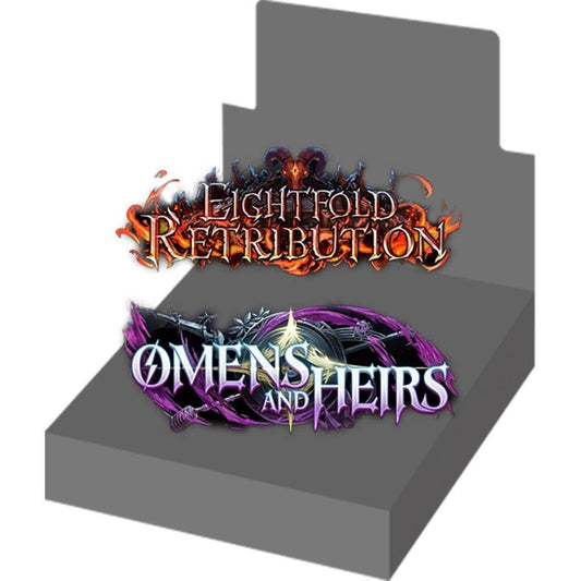 Shadowverse Evolve Eightfold Retribution & Omens and Heirs Booster Box BP19 | English Trading Card Game Display Box | Gold or Better in Every Pack | Includes Worlds Beyond Serial Code Bonus (PREORDER - Release Date September 18, 2026)